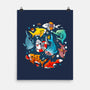 Summer Shark-none matte poster-Vallina84
