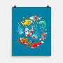 Summer Shark-none matte poster-Vallina84