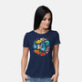 Summer Shark-womens basic tee-Vallina84