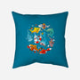 Summer Shark-none removable cover w insert throw pillow-Vallina84