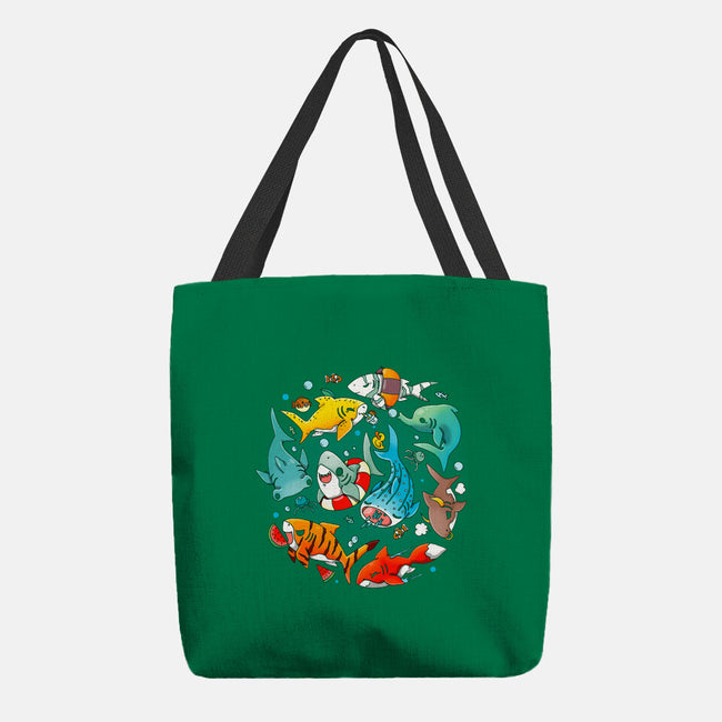Summer Shark-none basic tote-Vallina84