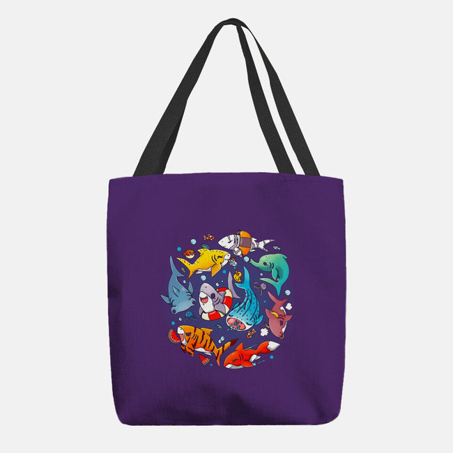 Summer Shark-none basic tote-Vallina84