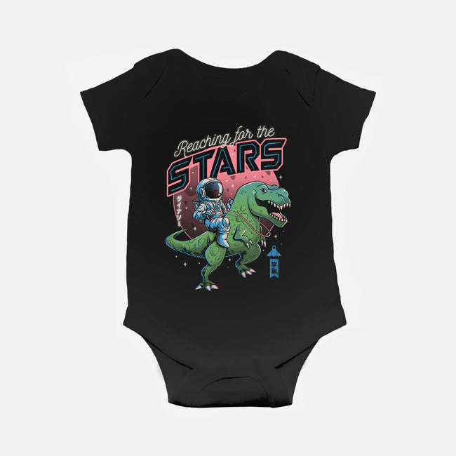 Reaching for the Stars-baby basic onesie-eduely