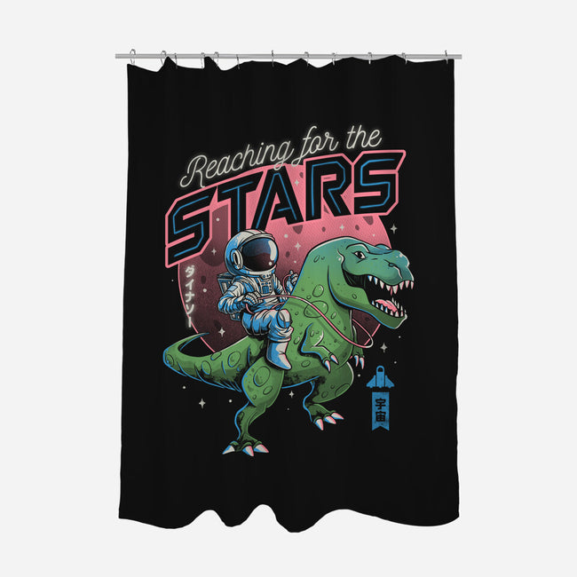 Reaching for the Stars-none polyester shower curtain-eduely