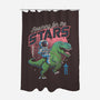 Reaching for the Stars-none polyester shower curtain-eduely