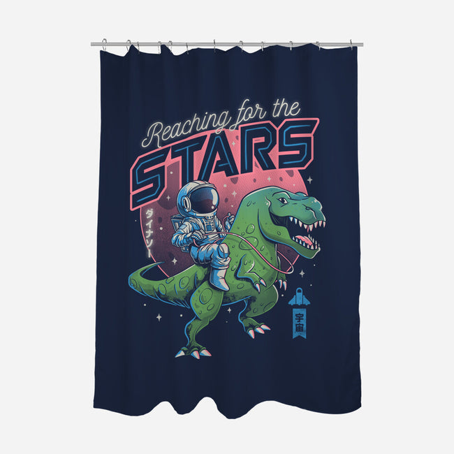 Reaching for the Stars-none polyester shower curtain-eduely