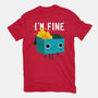 Dumpster Is Fine-womens basic tee-DinoMike