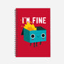 Dumpster Is Fine-none dot grid notebook-DinoMike