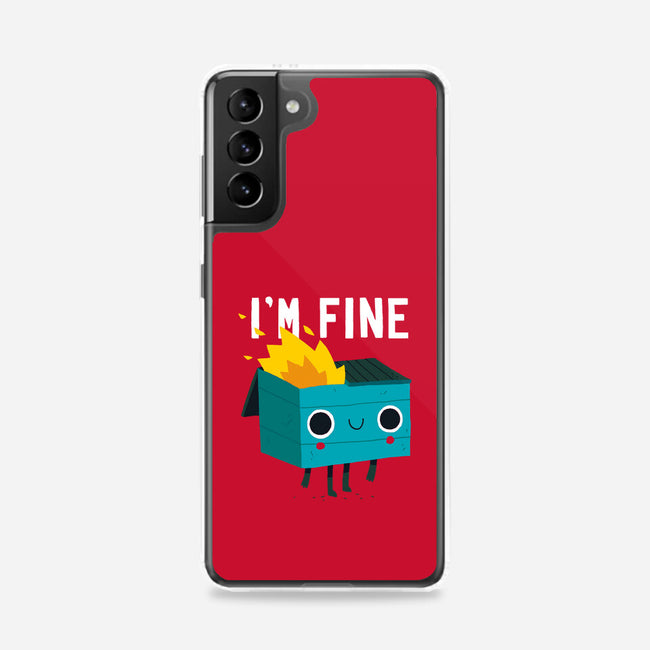 Dumpster Is Fine-samsung snap phone case-DinoMike