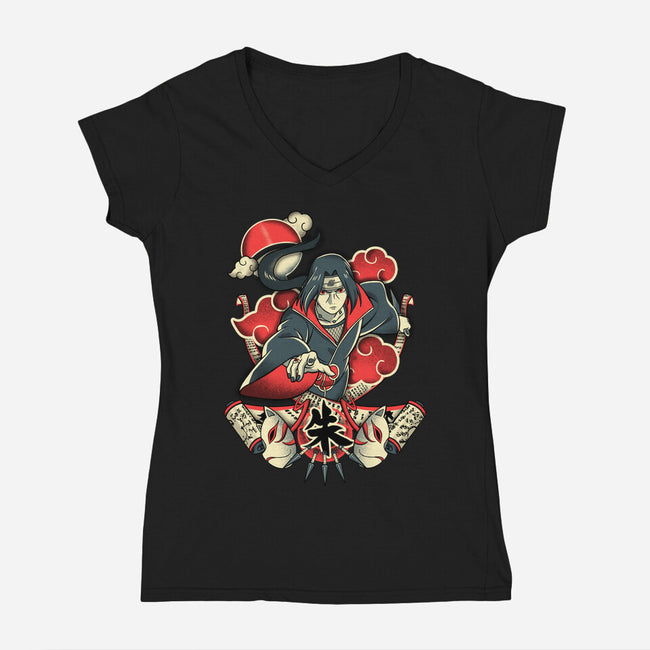 Under My Genjutsu-womens v-neck tee-constantine2454