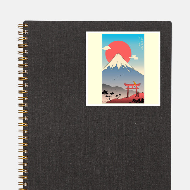 Ikigai In Mt. Fuji-none glossy sticker-vp021