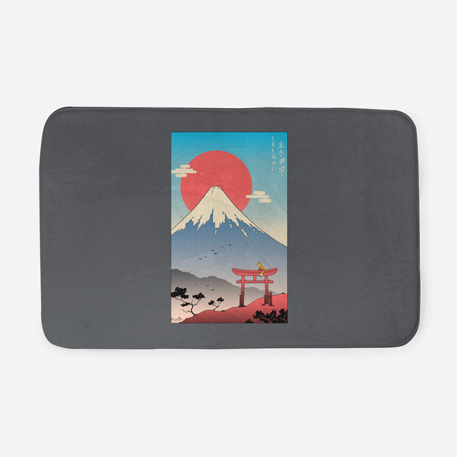 Ikigai In Mt. Fuji-none memory foam bath mat-vp021