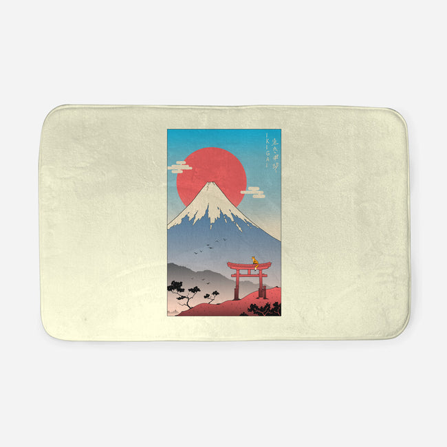 Ikigai In Mt. Fuji-none memory foam bath mat-vp021