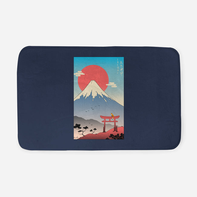 Ikigai In Mt. Fuji-none memory foam bath mat-vp021