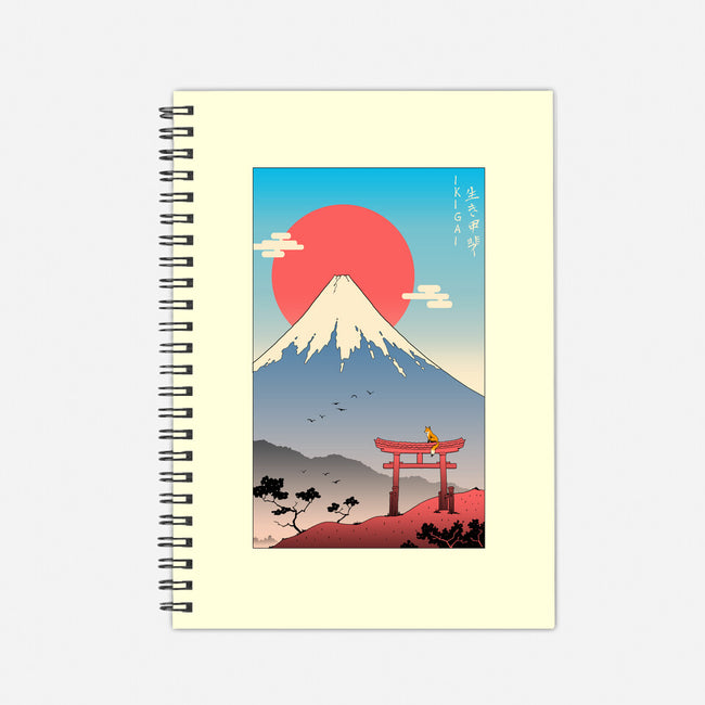 Ikigai In Mt. Fuji-none dot grid notebook-vp021