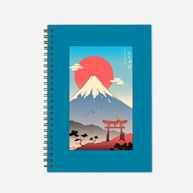 Ikigai In Mt. Fuji-none dot grid notebook-vp021