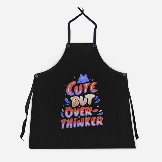 Cute But Overthinker-unisex kitchen apron-tobefonseca