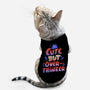 Cute But Overthinker-cat basic pet tank-tobefonseca
