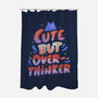 Cute But Overthinker-none polyester shower curtain-tobefonseca