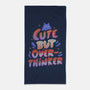 Cute But Overthinker-none beach towel-tobefonseca