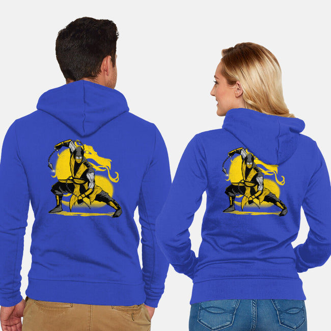 Legend Of Ninja-unisex zip-up sweatshirt-summerdsgn