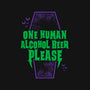 One Human Beer-womens racerback tank-Nemons