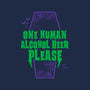 One Human Beer-none removable cover w insert throw pillow-Nemons