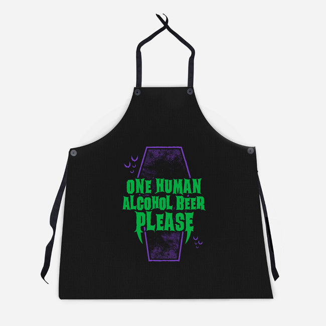 One Human Beer-unisex kitchen apron-Nemons