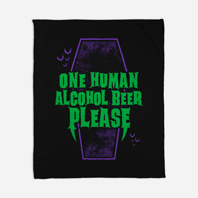 One Human Beer-none fleece blanket-Nemons