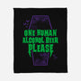 One Human Beer-none fleece blanket-Nemons