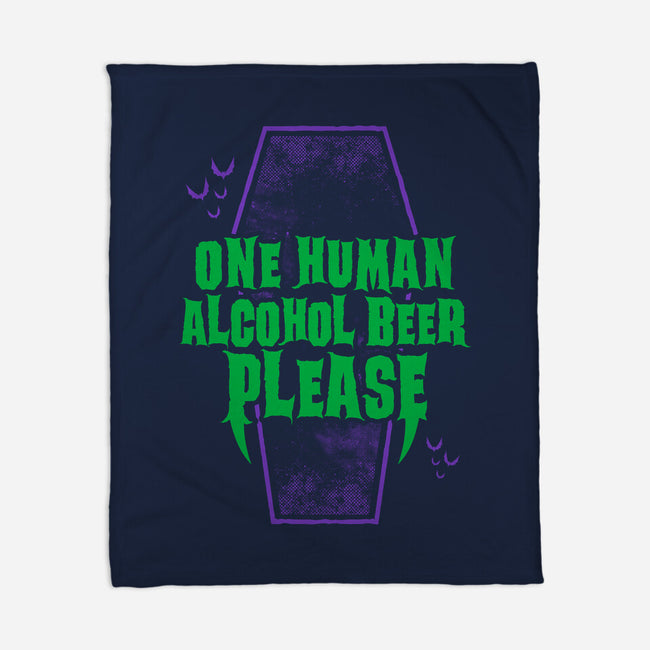 One Human Beer-none fleece blanket-Nemons