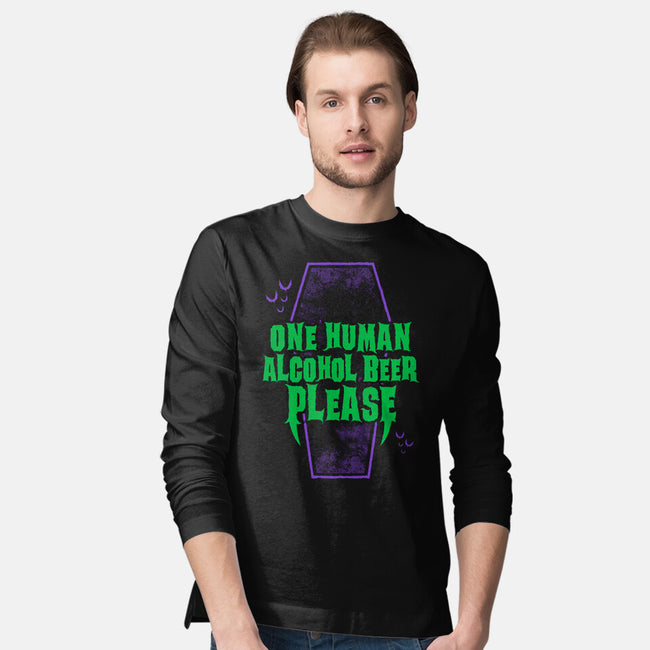 One Human Beer-mens long sleeved tee-Nemons