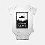 I Want To Leave-baby basic onesie-BadBox