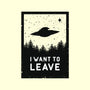 I Want To Leave-unisex kitchen apron-BadBox