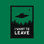 I Want To Leave-none glossy sticker-BadBox