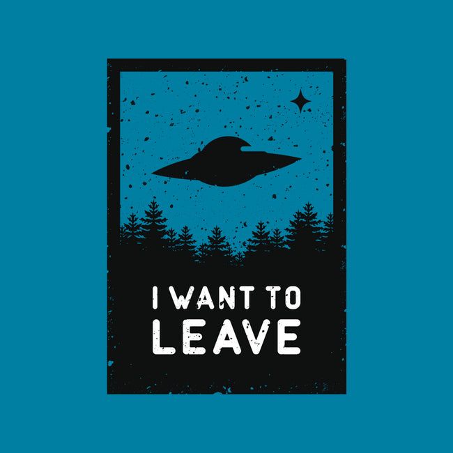 I Want To Leave-none glossy sticker-BadBox