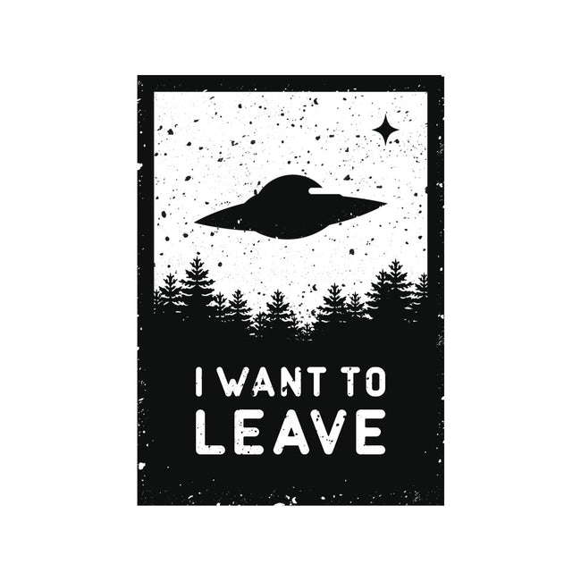 I Want To Leave-none polyester shower curtain-BadBox