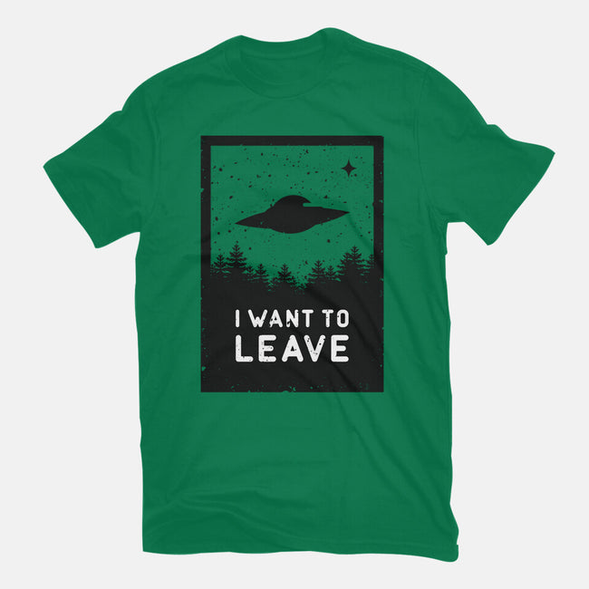 I Want To Leave-womens basic tee-BadBox