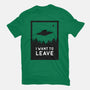 I Want To Leave-womens basic tee-BadBox