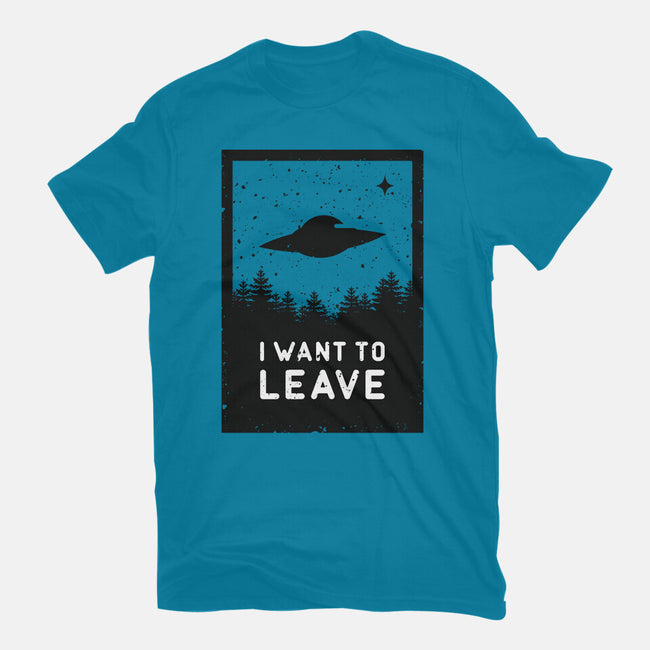 I Want To Leave-womens basic tee-BadBox