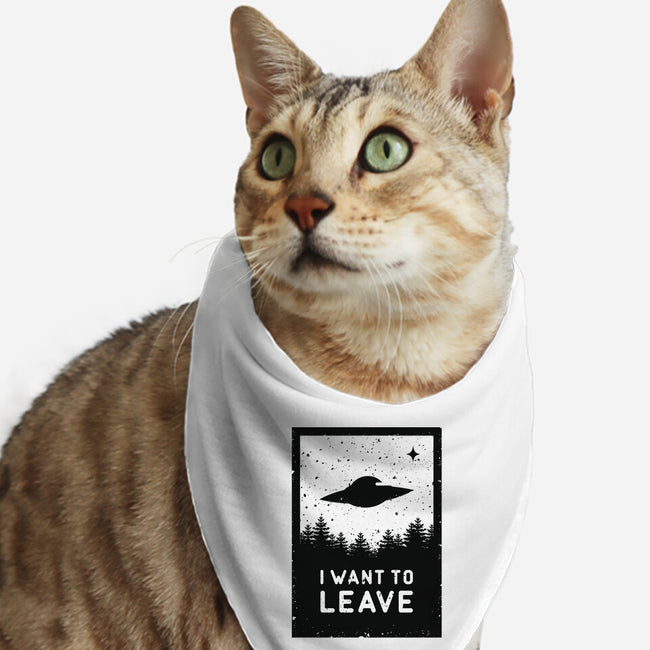 I Want To Leave-cat bandana pet collar-BadBox