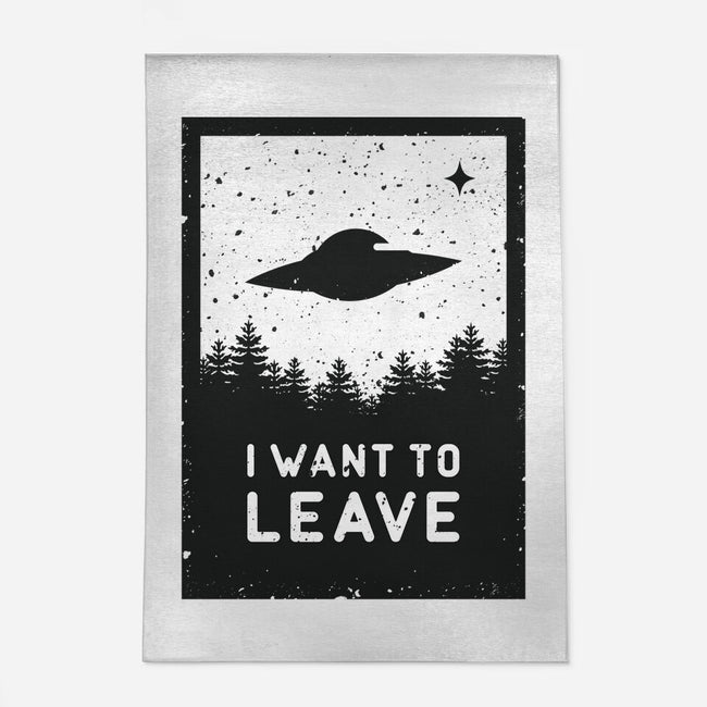 I Want To Leave-none indoor rug-BadBox