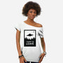 I Want To Leave-womens off shoulder tee-BadBox