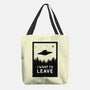 I Want To Leave-none basic tote-BadBox