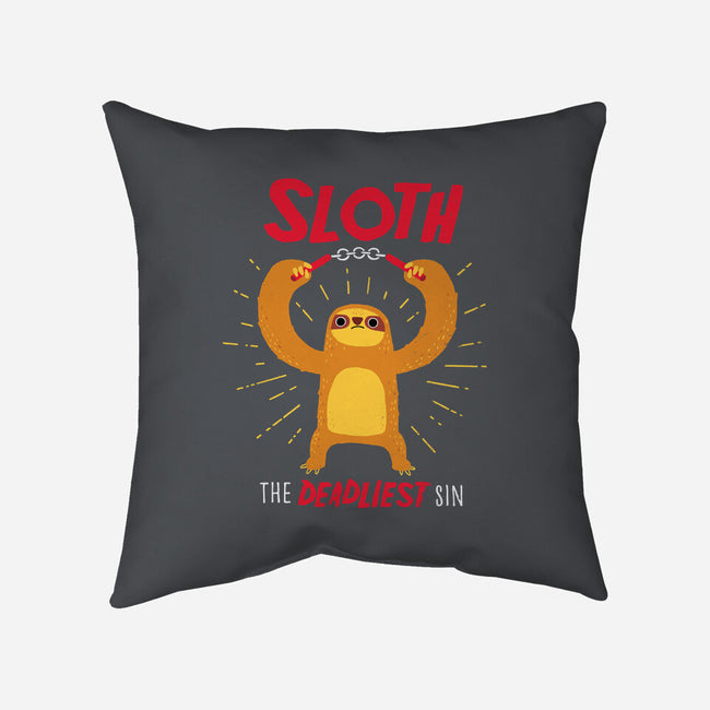The Deadliest Sin-none removable cover w insert throw pillow-DinoMike