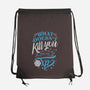 What Doesn't Kill You-none drawstring bag-ShirtGoblin
