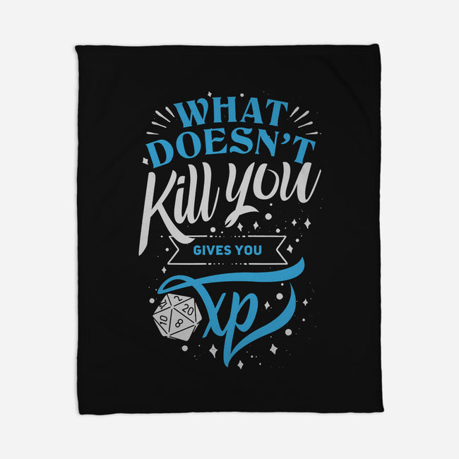 What Doesn't Kill You-none fleece blanket-ShirtGoblin