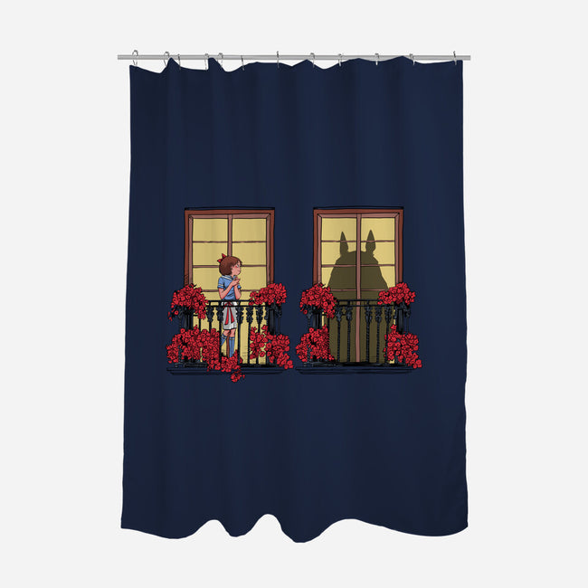My Spirit Neighbor-none polyester shower curtain-zascanauta