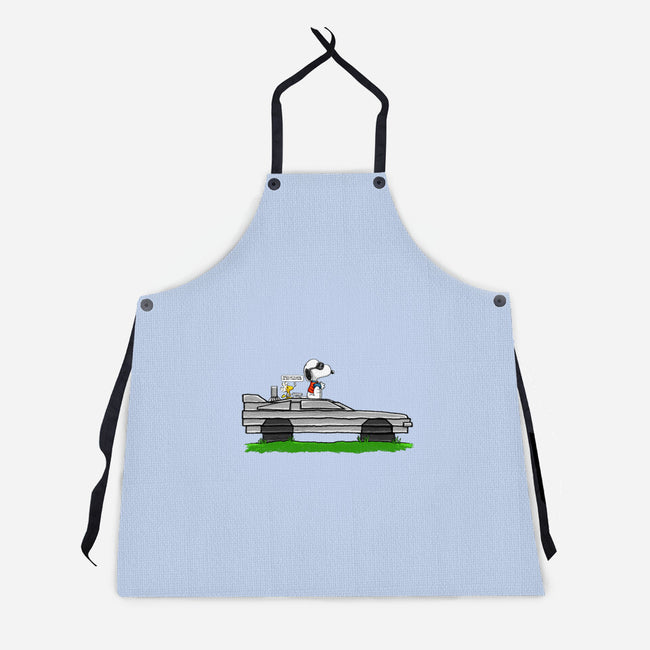 Going Back In Time-unisex kitchen apron-SubBass49