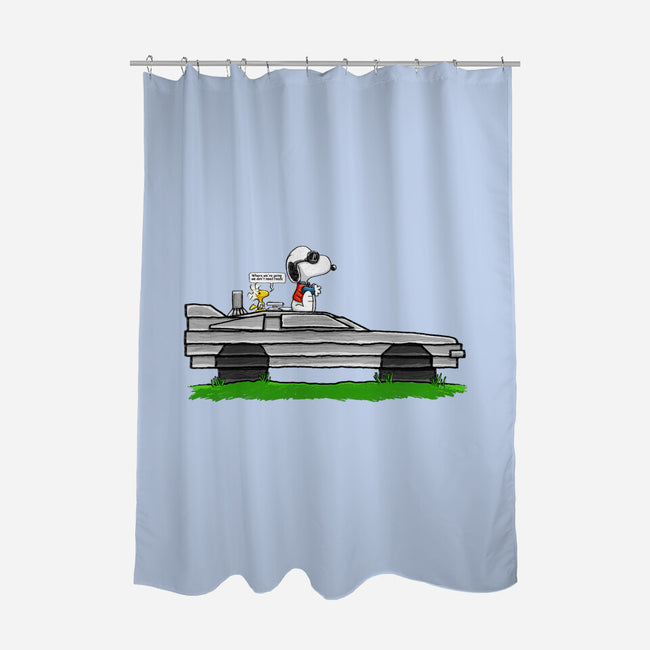 Going Back In Time-none polyester shower curtain-SubBass49